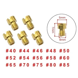 Customizable #40 #85 M4 4 Stroke 49cc 50cc 80cc 100cc 125cc GY6 CVK 24 26 PZ19 139QMB 139QMA Scooter Carburetor Nozzle Main Jet
