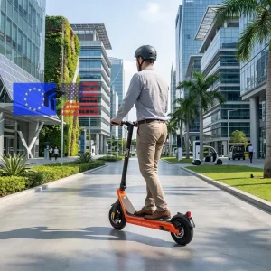 Direct Factory Adult Two-wheel Electric Scooter 100km Range Road Style City Commuting Brushless Motor Foldable Digital