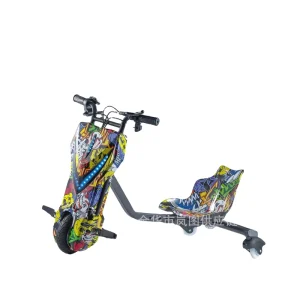 Drift Scooter Evening Group Activity Drift Scooter Bright Visibility Light Compact Shared Seat Model