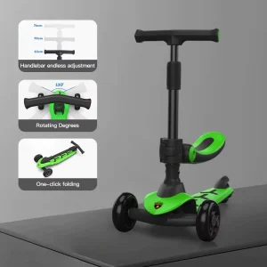 Durable Foldable Customized Safety Kick Three Wheels Scooters Foot Scooters