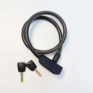 Durable OEM PVC Coated 12x800mm Key Wire Cable Lock Motorcycle E Scooter Bike Accessories Bicycle Lock