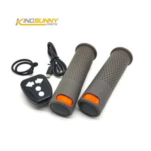 E Scooter Grip Remote Control Turn Signal Scooter Handle Grips Silicone Handlebar with Light for Electric Scooter Accessories