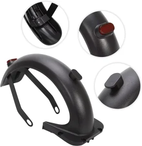 E Scooter Rear Mudguard With Taillight for Electric Scooter Skateboard Parts Bracket Scooter Rear Fender