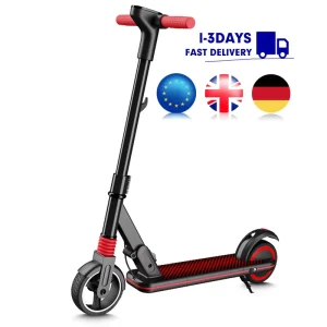 E-scooter EU Warehouse 130W Motor 5-8KM Max Range LCD Display Electric Kick Scooter for Kids Children