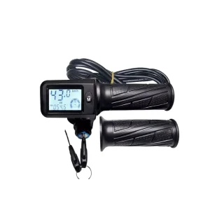 Ebike Twist Accelerator With Speed Screen Electric Bicycle Parts 24V 36V 48V Twist Throttle With LCD Display for Electric Scooter
