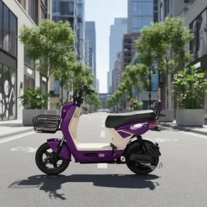 Electric City Scooter Central Electronic Features 50km Range High Performance Steel Frame Removable Battery