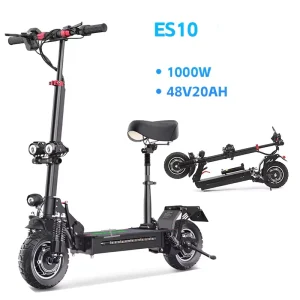 Electric Lithium Battery Electronic Folded Scooter with 1000W Motor High Speed 60 80km Range for Adults