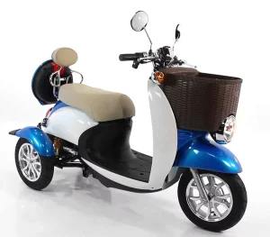 Electric Mobility Moped Trike 3 Wheel Scooter with Removable Box and Open Body for Heavy Duty Passenger 48V