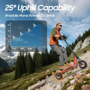 Electric Scooter 1000W 45KM/H High Speed Adult City Travel Foldable E Scooter 10Inch Portable Commuter Lightweight Kick Scooter