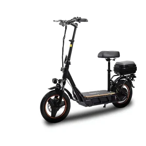 Electric Scooter 14 Inch Fat Tire Widen Wheels 48V 500W Powerful Brushless Motor Lithium Foldable Waterproof Front Suspension