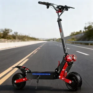 Electric Scooter 150kg Capacity Aluminum Alloy Foldable Waterproof Fast Charging Dual-Motor 48V21Ah Lithium