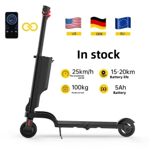 Electric Scooter 36V 5.0AH Battery Aluminum Alloy Frame Two wheeled Solid Tire Mini Folding Lightweight Brushless