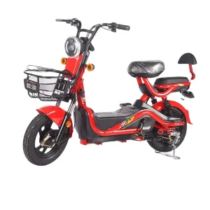 Electric Scooter 48V Carbon Steel Frame 3-Speed Rear Hub Motor Lead-Acid Battery Adult City Scooter with Seat