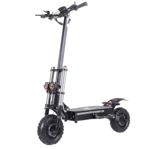 Electric Scooter Adults 3000W*2 Dual Motors 60V 38Ah Battery 53MPH 60 Miles 11″ Tires Off Road Dual Brake Suspension