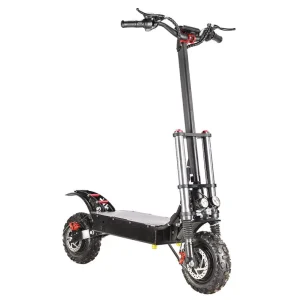 Electric Scooter Foldable High Speed 70KM H 1200W Double Motors Off road Pneumatic Wide Tires