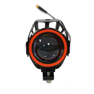 Electric Scooter LED Headlight Spotlight with U7 Fog Light Angel Eye Flash Headlamp with Horn