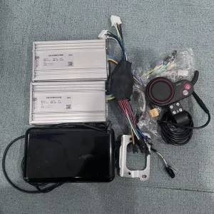 Electric Scooter Parts Yunli 60V 50A Dual Motor Drive Controller Kit Boyueda S3 11 Controller Replacements with Finger Throttle