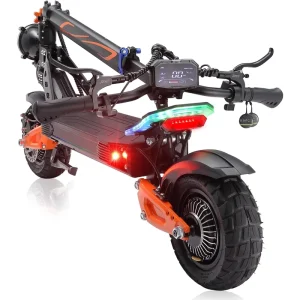 Electric Scooter for Adults 5000W Dual Motor 45MPH Max Speed 50Mile Range 60V 25.6AH Battery Foldable Design with Seat