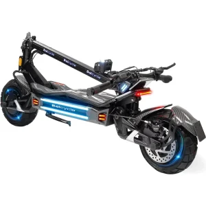 Electric Scooter with 6000W Torque Motor 46MPH 50 Mile Long Range 60V 30AH High Capacity Battery 10″ Off Road Tires
