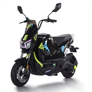 Electric Scooter with 72V 20Ah Lithium Lead Acid Battery Hydraulic Front Fork Dual Remote Alarm Adult Commuting