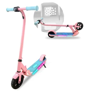 Electronic Kick Toy Electric Scooter Steel Plastic Foldable Children Girls Boys 150W M2