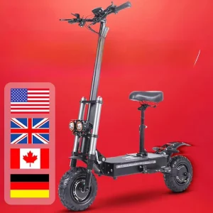 Eu Us Warehouse Ootd T10 Off Road 11 inch High Quality 60v 80km/h Foldable Trotinette Electrique Skateboard E Scooter