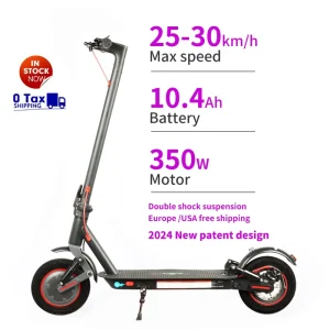 Europe Free Shipping 36V 350W Foldable Single Motor Quickwheel Electric Scooter 36V for Adults