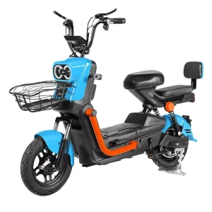 Factory Direct Adult Electric Scooter with Deck 48V 350W Brushless Motor Steel Frame Lead Acid Battery 60km Range Seat OEM
