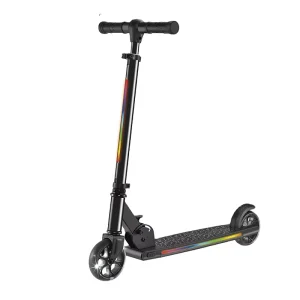 Factory Direct Kick Scooters Light up 2 Big Wheels Portable Folding Lightweight Children Foot Scooter for Kids