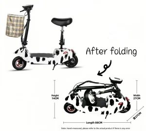 Factory Direct Sales Small Dolphin 250W 3-Speed Rear Hub Motor Folding Electric Bicycle Convenient and Fast Foldable Scooter
