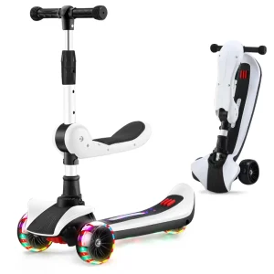 Factory Direct Selling Scooter Kids 3 PU Wheels Adjustable Height Extra Wide Deck Foldable Kids Kick Scooter for Children