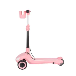 Factory Price High Quality Kids Electric Scooter Height Adjustable Kids Three Wheel Escooter with Colorful Lights