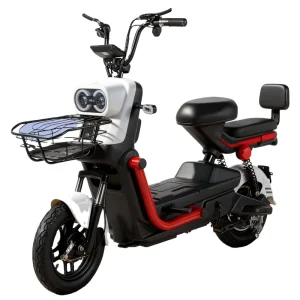 Factory Two Wheel Electric Scooter 48V Lead Acid Battery Smart Controller Carbon Steel Frame New Condition