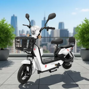 Factory direct 48V 500W Electric Bike 14-inch 2-seater Leisure and Commuting Electric Bicycle for Adults
