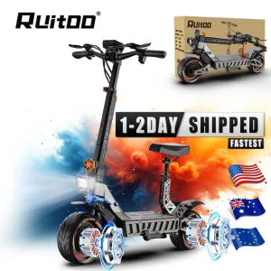 Fat Tire Electric Scooter Dual Motor Foldable Scooter Electric with Seat for Adults M6 MAX