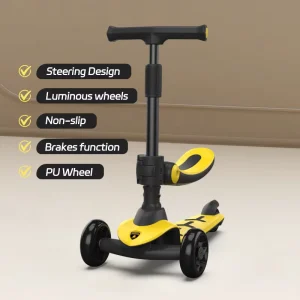 Flexible Safety Children Kids 3 Wheel Kick Scooter Foldable Foot Scooter