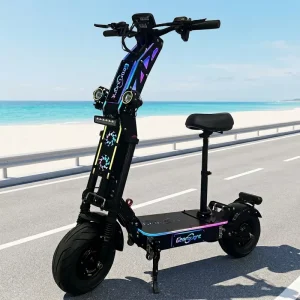 Foldable 14inch Electric Offroad Scooter Two-wheel G14 Swift Escooter 72V 10000W 15000W Dual Motor Electronic Scooter for Adult
