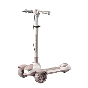 Foldable 3 Flash Wheels Adjustable Height Kick Drift Scooter Single-foot Outdoor Scooter for Teens Ages 8 15