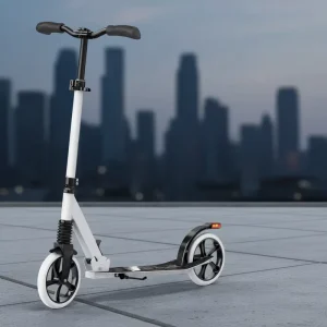 Foldable Alloy Steel Kick Scooter for Kids Adults Max Load 240lbs Foot Pedal Scooter 8 inch Big Wheels 3 Adjustable Handlebar