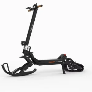 Foldable Brushless 48V 1500W Electric Snow Scooter 30Ah Removable Battery Waterproof Full Suspension Multifunctional Sled