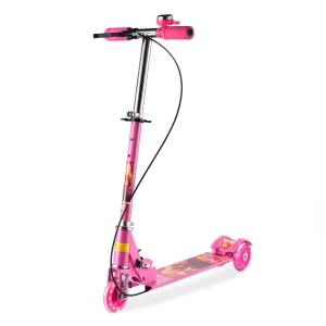 Foldable Scooter Baby Toy Child Children Kids Kick Scooter Pink Three Wheel Kid Kick Foot Scooter