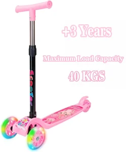 Foldable Scooter Kids 3 Wheel Kick Toy Scooter Baby Adjustable Children Foot Scooter for 2-8 Year Kids