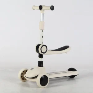 Foldable Three Wheels Foot Scooters Foldable Adjustable Kids Kick Scooters With Seat