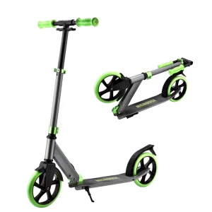 Folding 200mm Wheel Foot Scooter Freestyle Kick Scooter for Adults Big Wheels