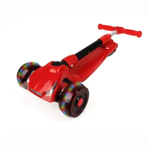 Folding Adjustable Spray Kds 3 Wheel Kick Foot Scooter Spray Scooters for Kids With Led Lights