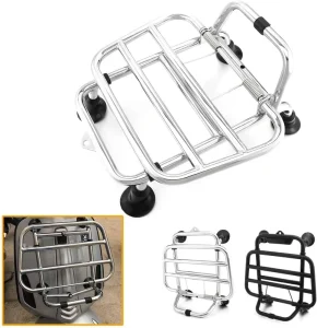 For Vespa Motorcycle Parts GTS 300 GTV 300 Universal Fit Stainless Steel Front Folding Motorcycle Luggage Rack Scooter