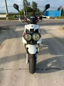 Gas Scooter Made in Jiangsu Features Aluminum Wheels and Front Disc Rear Piston Braking System