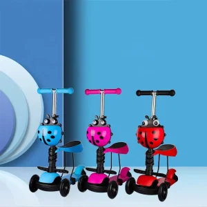 Girls Baby Children Kids Scooters 3 in 1 Foot Toys Tricycle Toy Kick 3 Wheel Kids Scooter With Seat