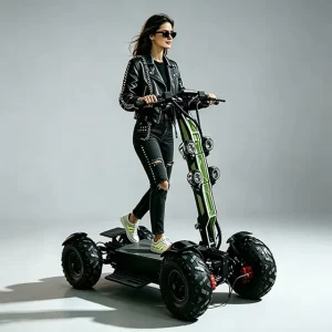 Heavy Duty 3000w*4 60V 100km/h Adult Folding Fat Tire Electric Scooter 4 Wheels