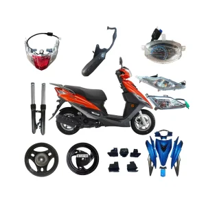 High Quality All Kinds of Motorcycle Parts Scooter Parts Exhaust Pipe Aluminum Wheel